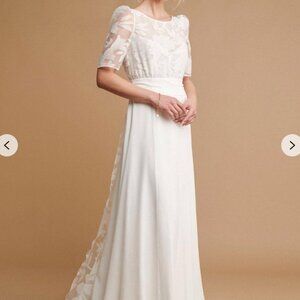 Ivory Boho Wedding Dress - Size 2 - Never been worn